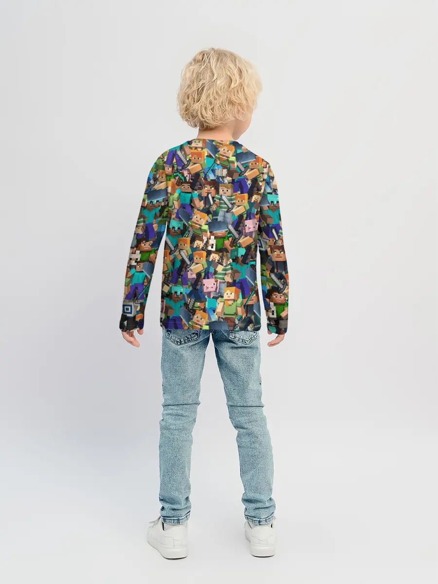 Детский лонгслив / MINECRAFT ПЕРСОНАЖИ