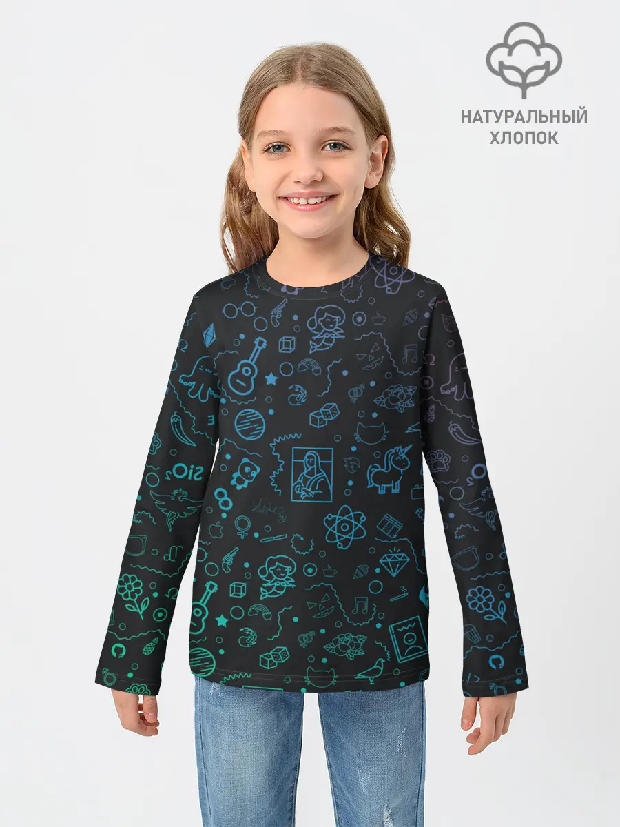 Детский лонгслив / NEON