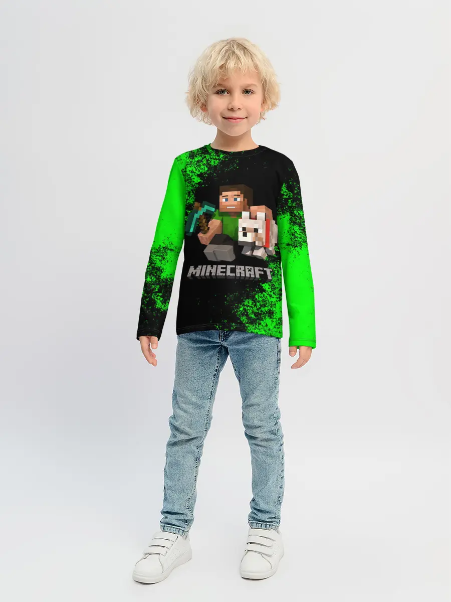 Детский лонгслив / MINECRAFT