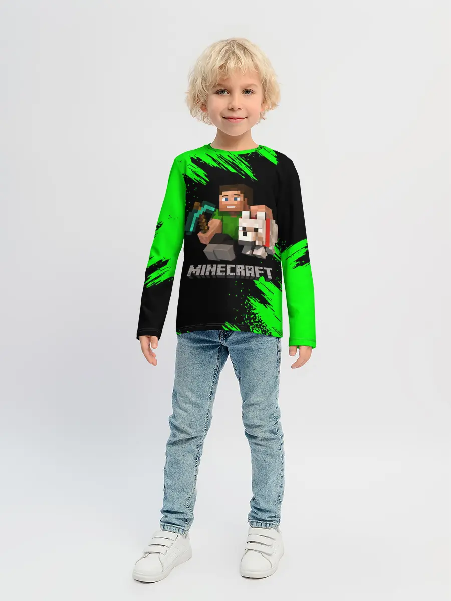 Детский лонгслив / MINECRAFT