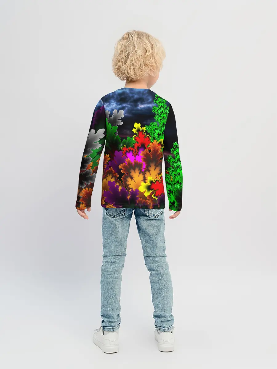 Детский лонгслив / КИСЛОТНАЯ АБСТРАКЦИЯ