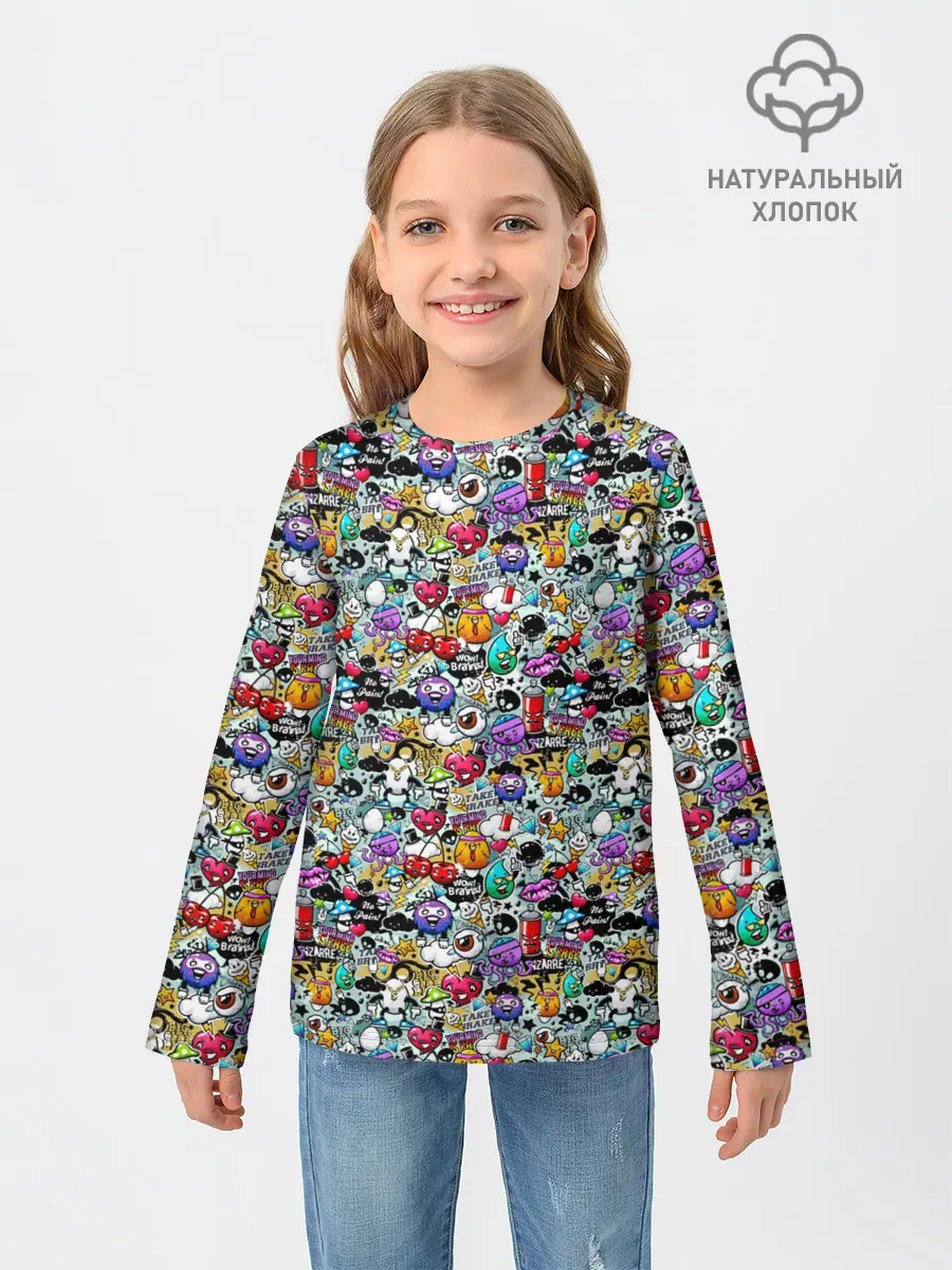 Детский лонгслив / Stickerboom