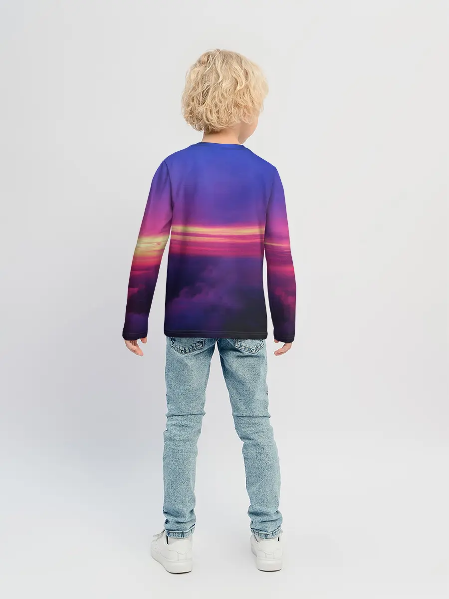 Детский лонгслив / Dusk Sky Horse
