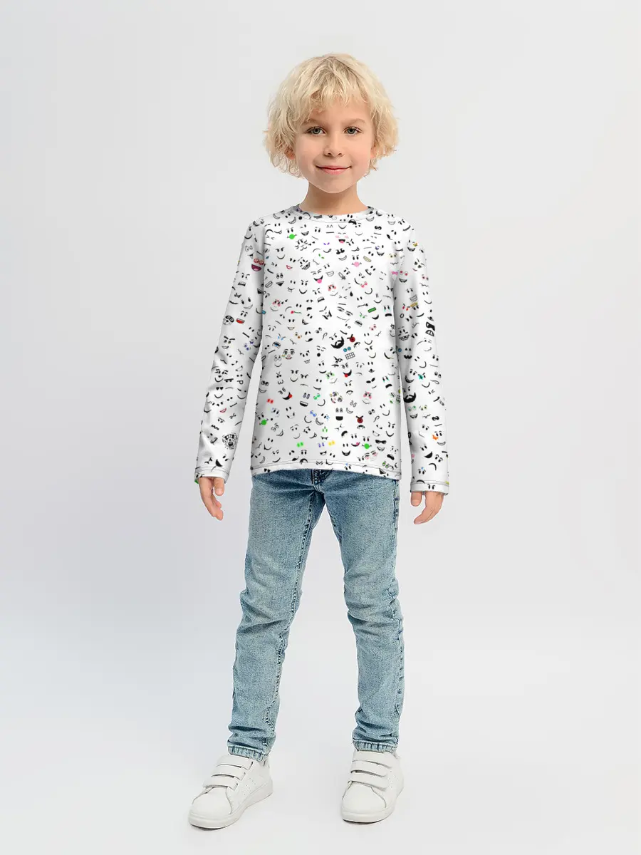 Детский лонгслив / Rolbox лица