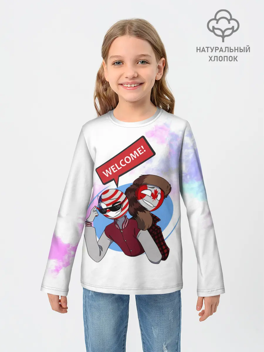 Детский лонгслив / Country Humans