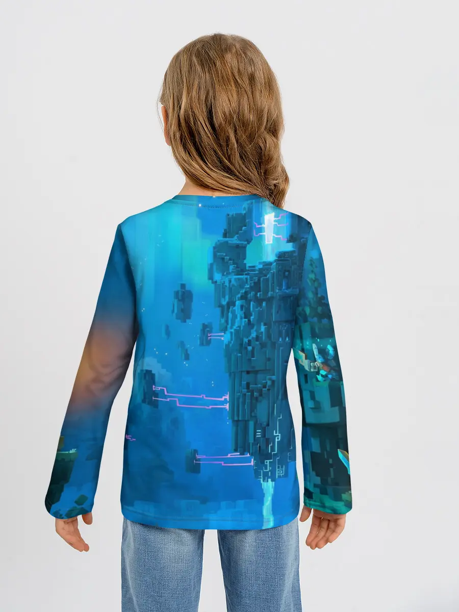 Детский лонгслив / Minecraft / Майнкрафт