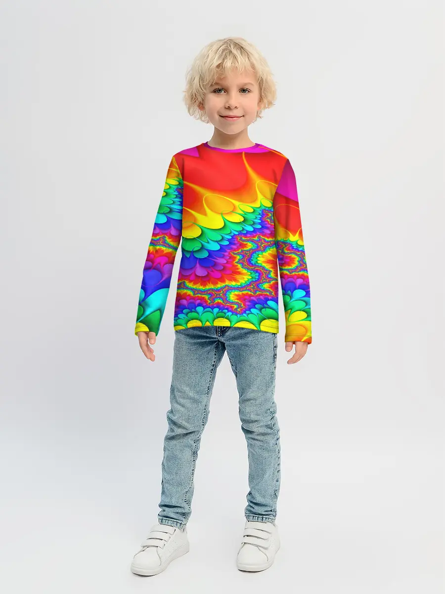 Детский лонгслив / TIE-DYE