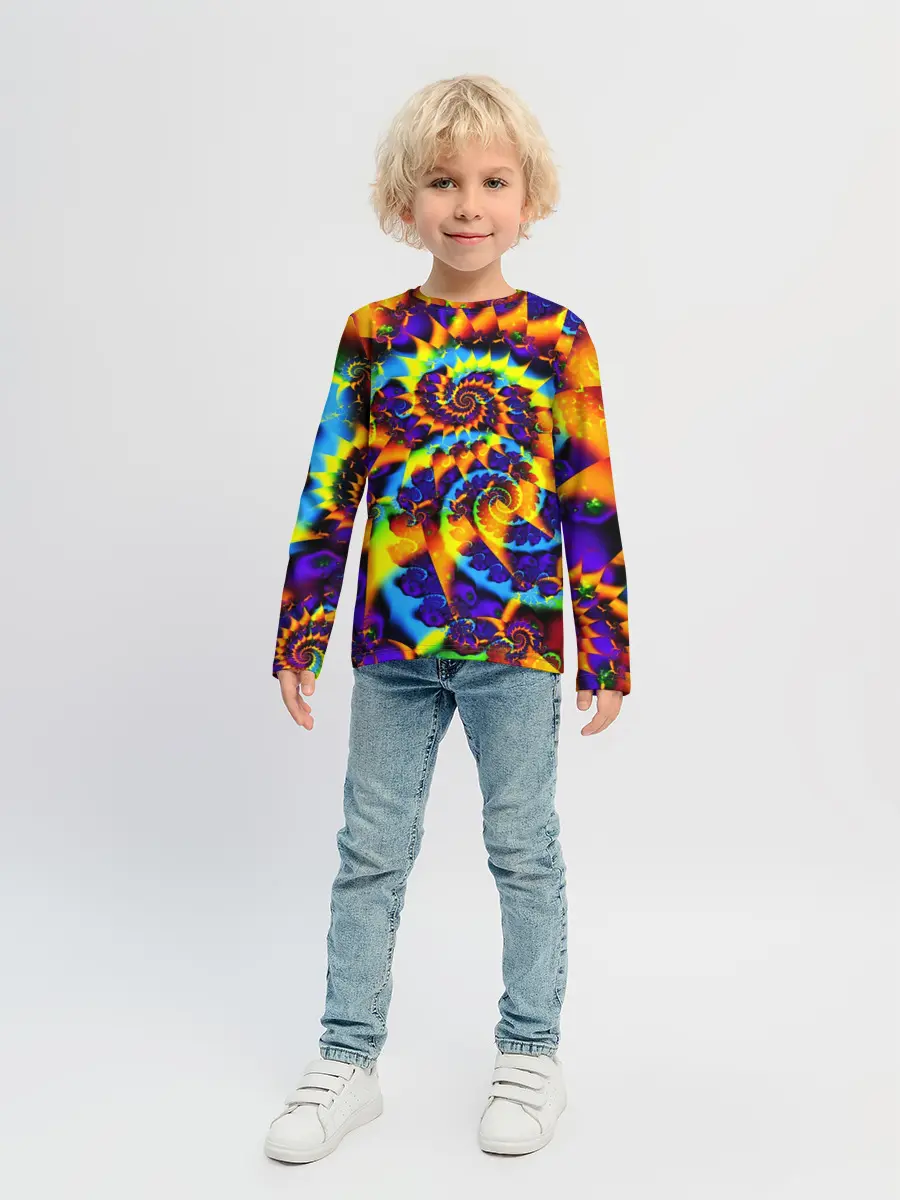 Детский лонгслив / TIE-DYE COLOR