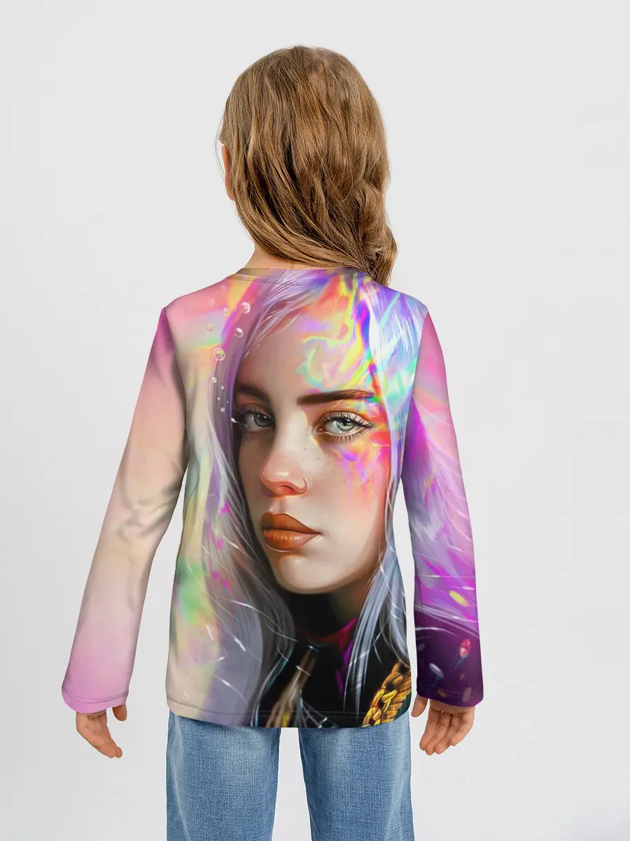 Детский лонгслив / Billie Pinky Wave