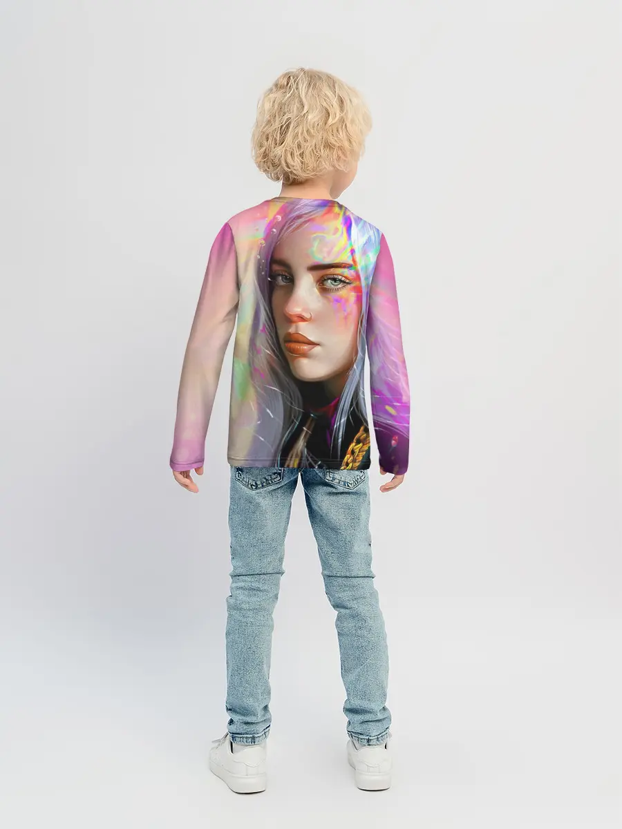 Детский лонгслив / Billie Pinky Wave