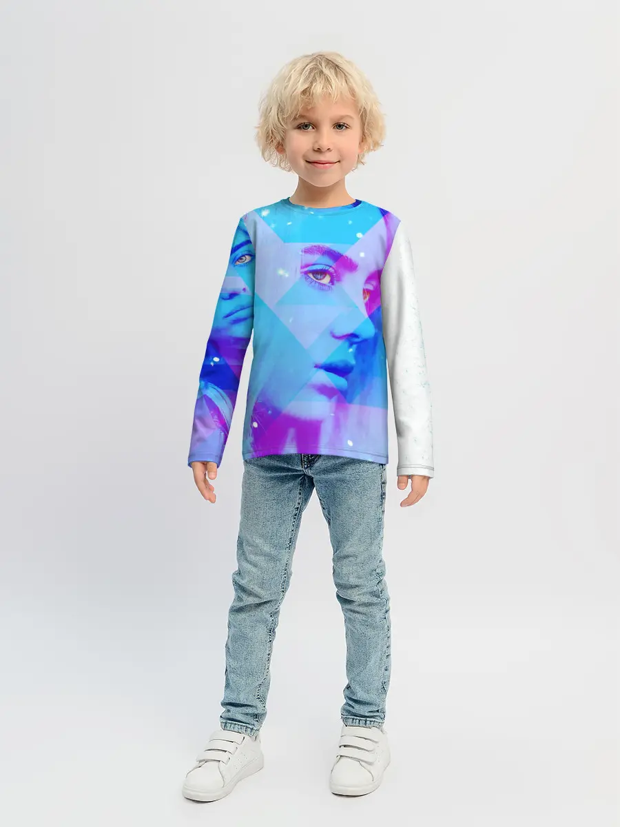 Детский лонгслив / Billie Blue Star