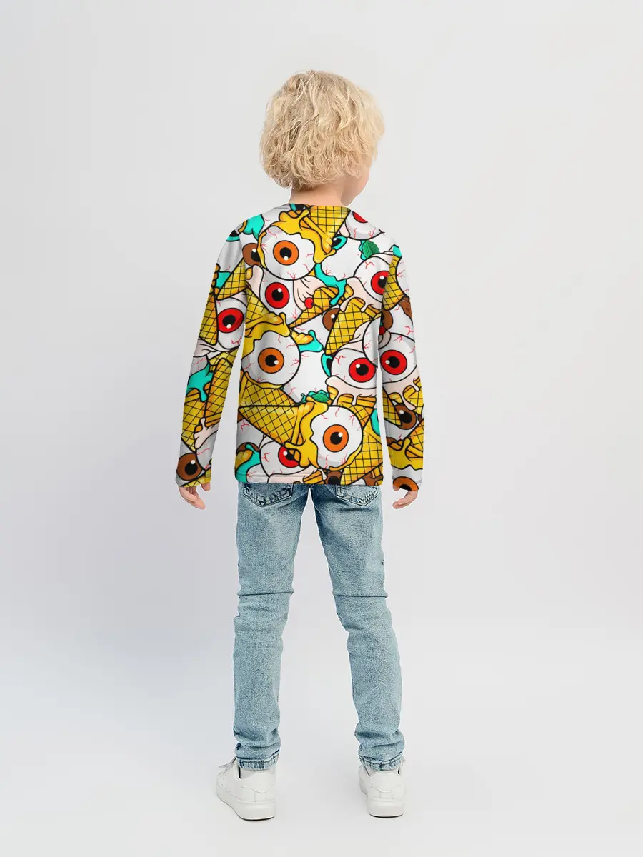 Детский лонгслив / Морожки с глазами