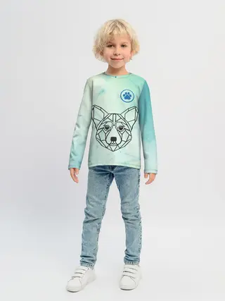 Детский лонгслив / Корги