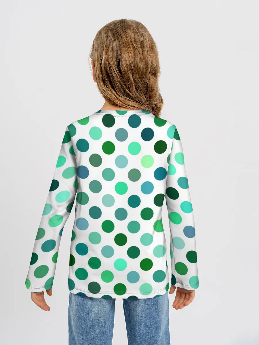 Детский лонгслив / Горох