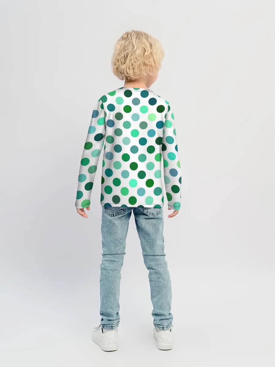 Детский лонгслив / Горох