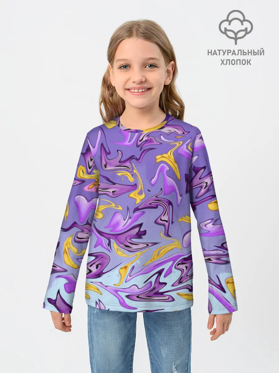 Детский лонгслив / Абстракция