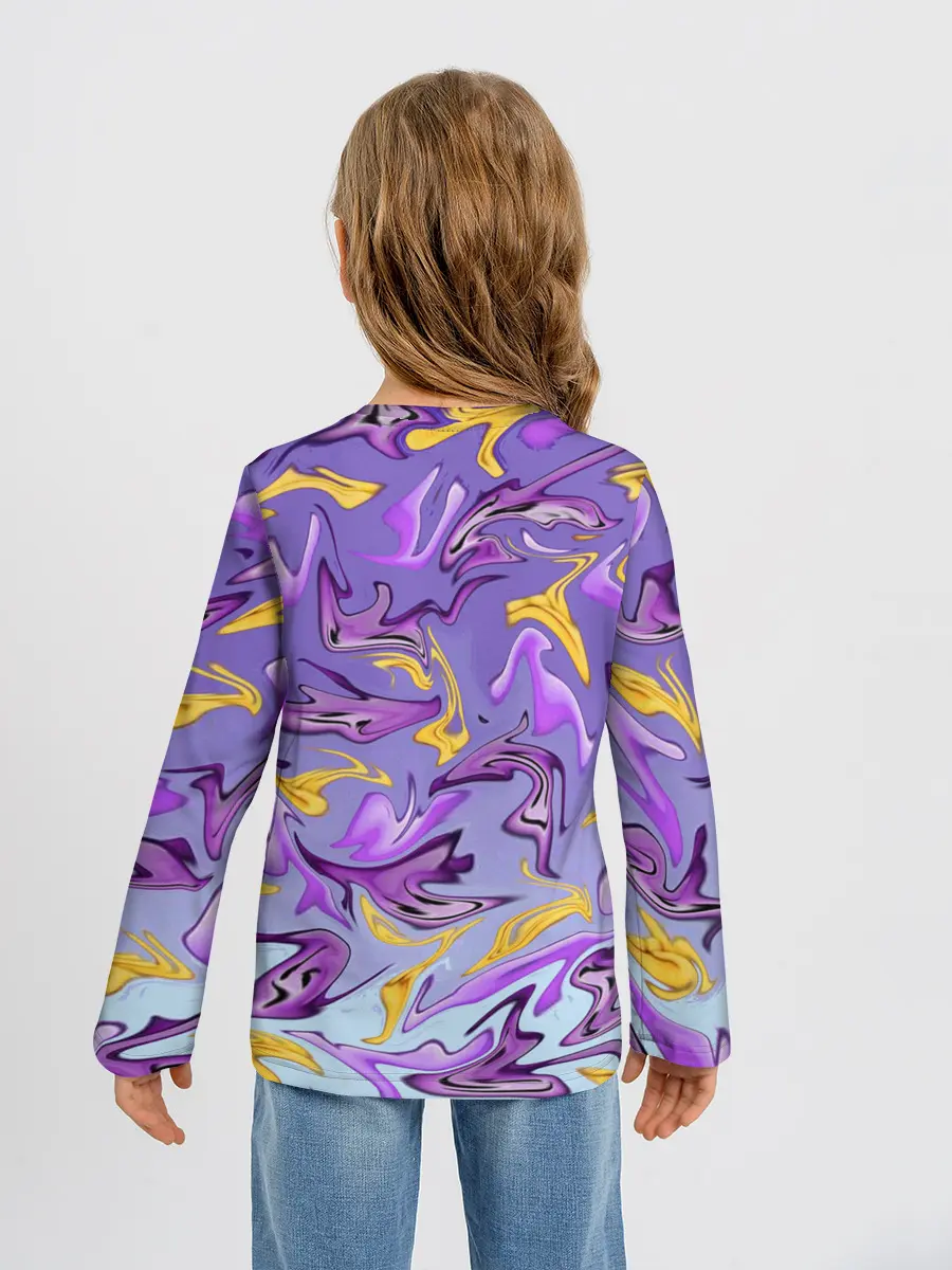 Детский лонгслив / Абстракция