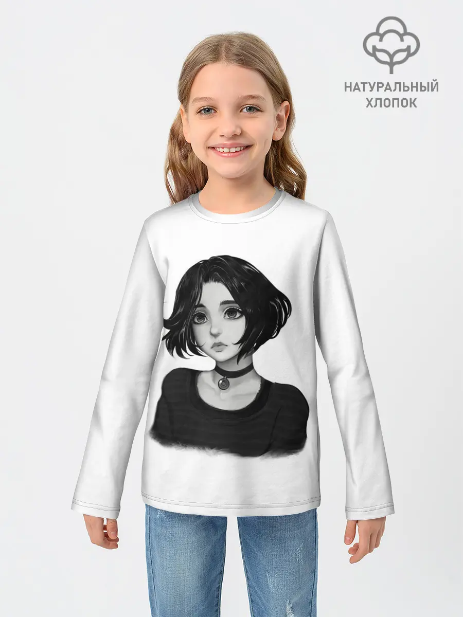 Детский лонгслив / Девушка Думер