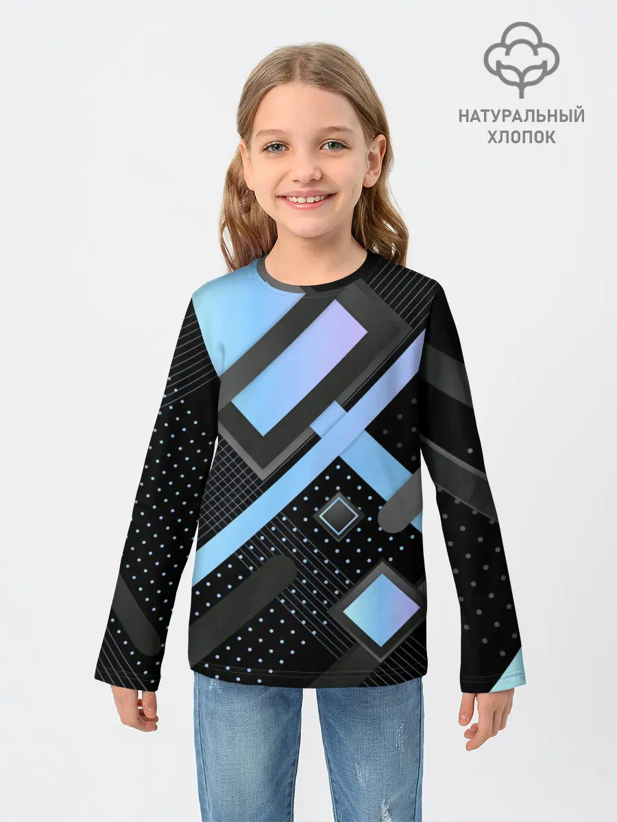 Детский лонгслив / Modern Geometry