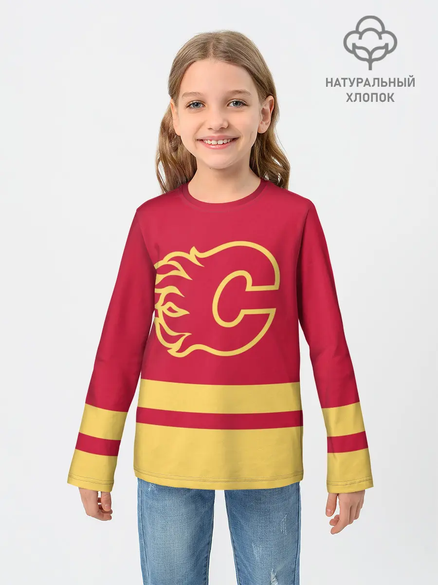 Детский лонгслив / Калгари Флэймз