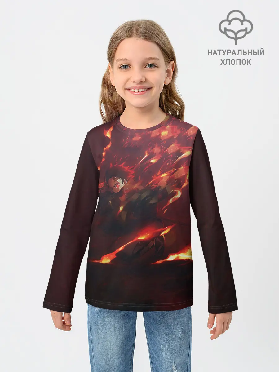 Детский лонгслив / Танджиро Камадо