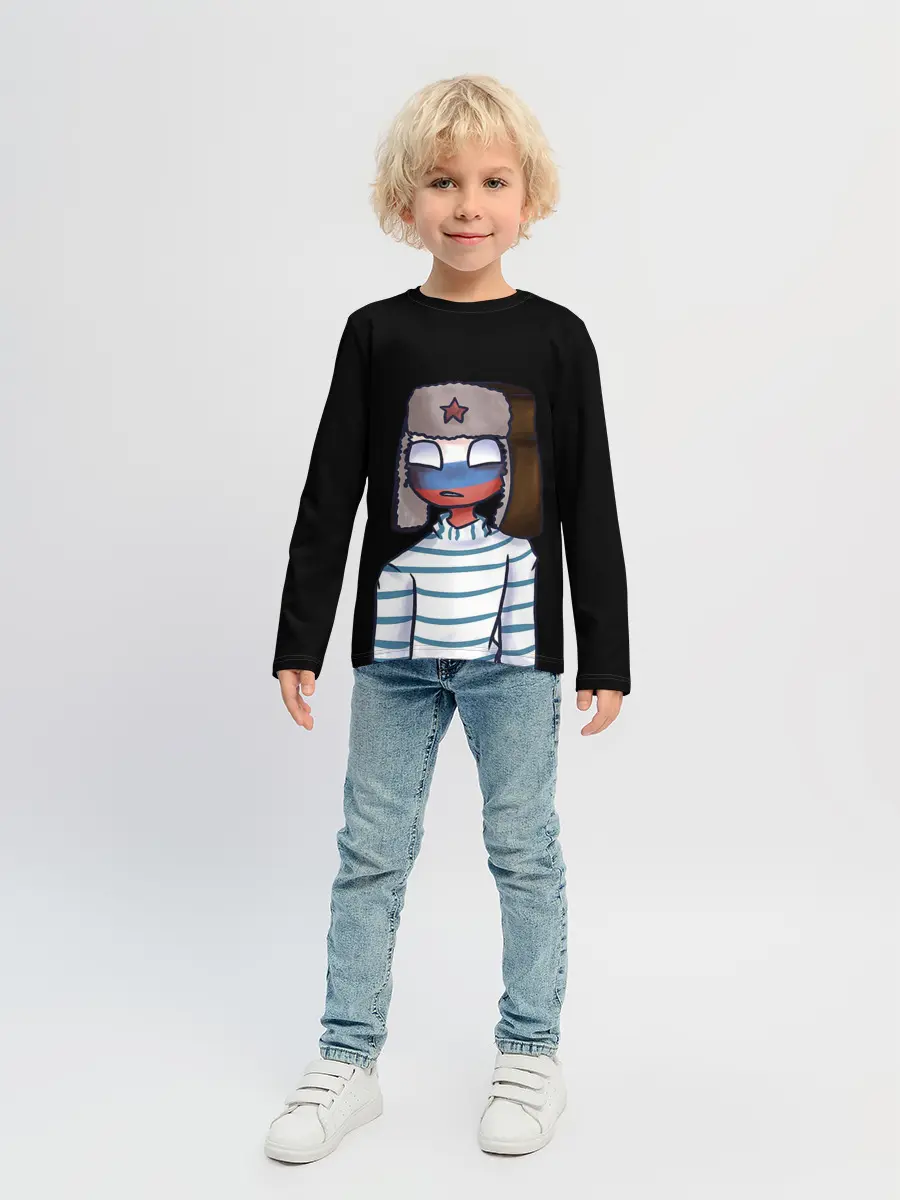 Детский лонгслив / CountryHumans - Россия