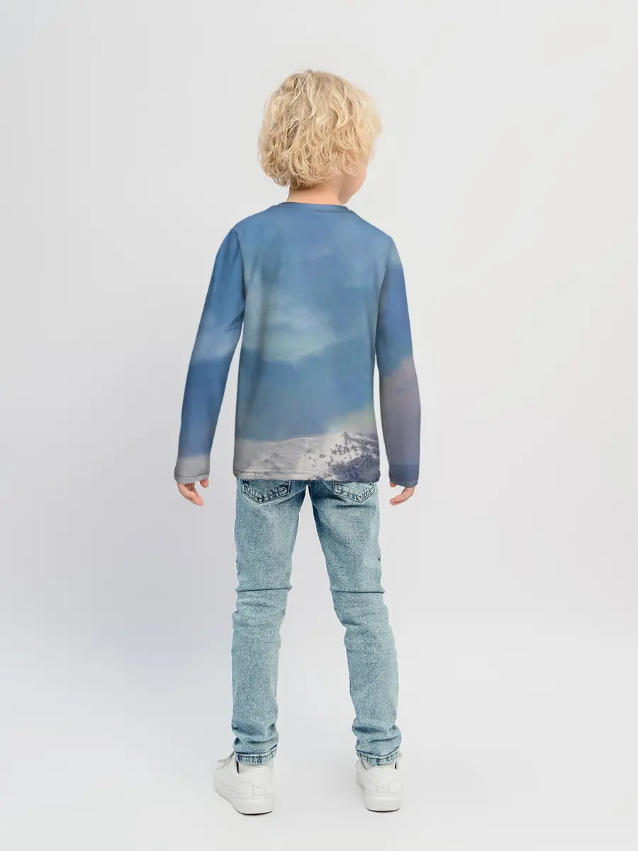 Детский лонгслив / Грозовой Котик