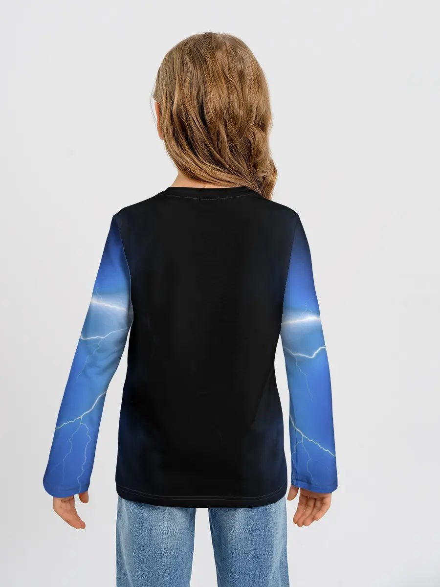Детский лонгслив / Грозовой кошак