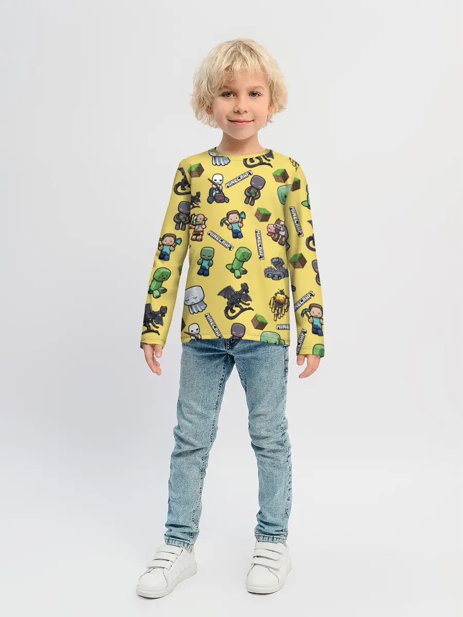 Детский лонгслив / MINECRAFT