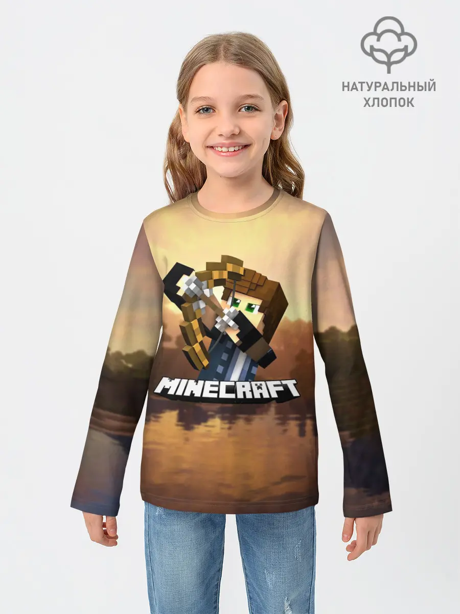 Детский лонгслив / Майнкрафт