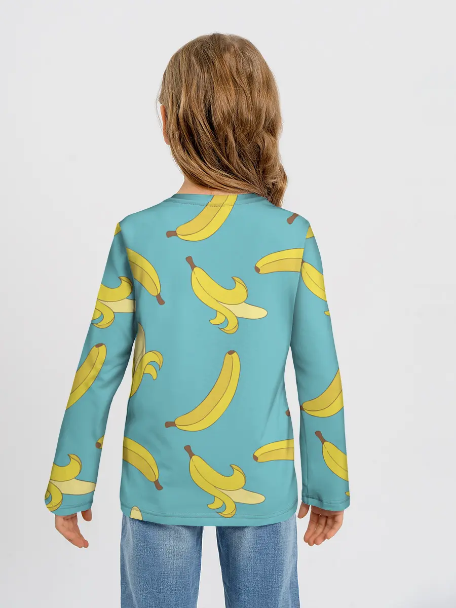Детский лонгслив / Банановый дождь