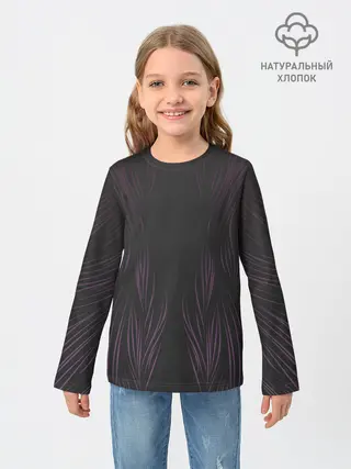 Детский лонгслив / Фиолетовое пламя