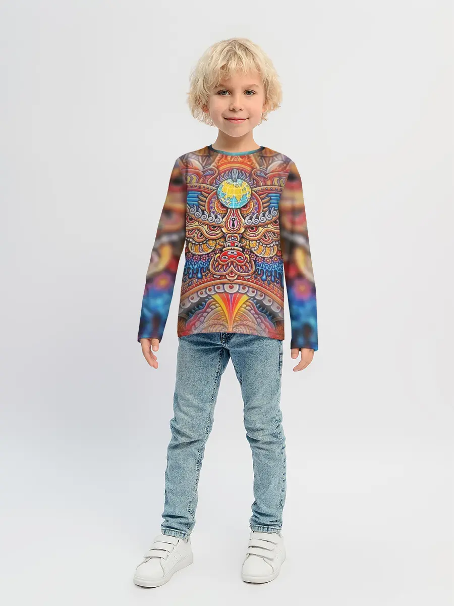 Детский лонгслив / Rising dragon