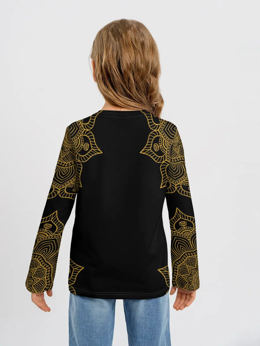 Детский лонгслив / Golden dragonfly