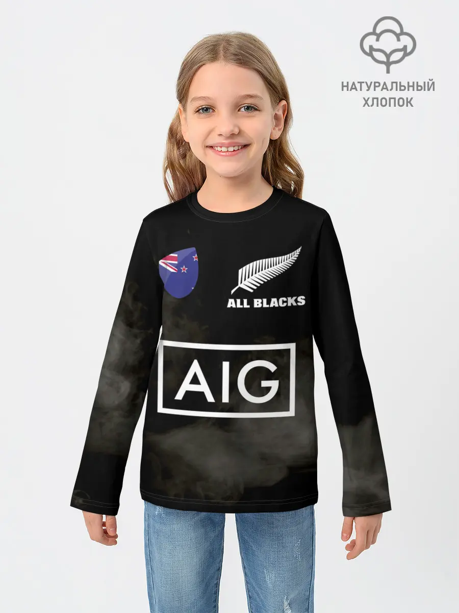 Детский лонгслив / ALL BLACKS