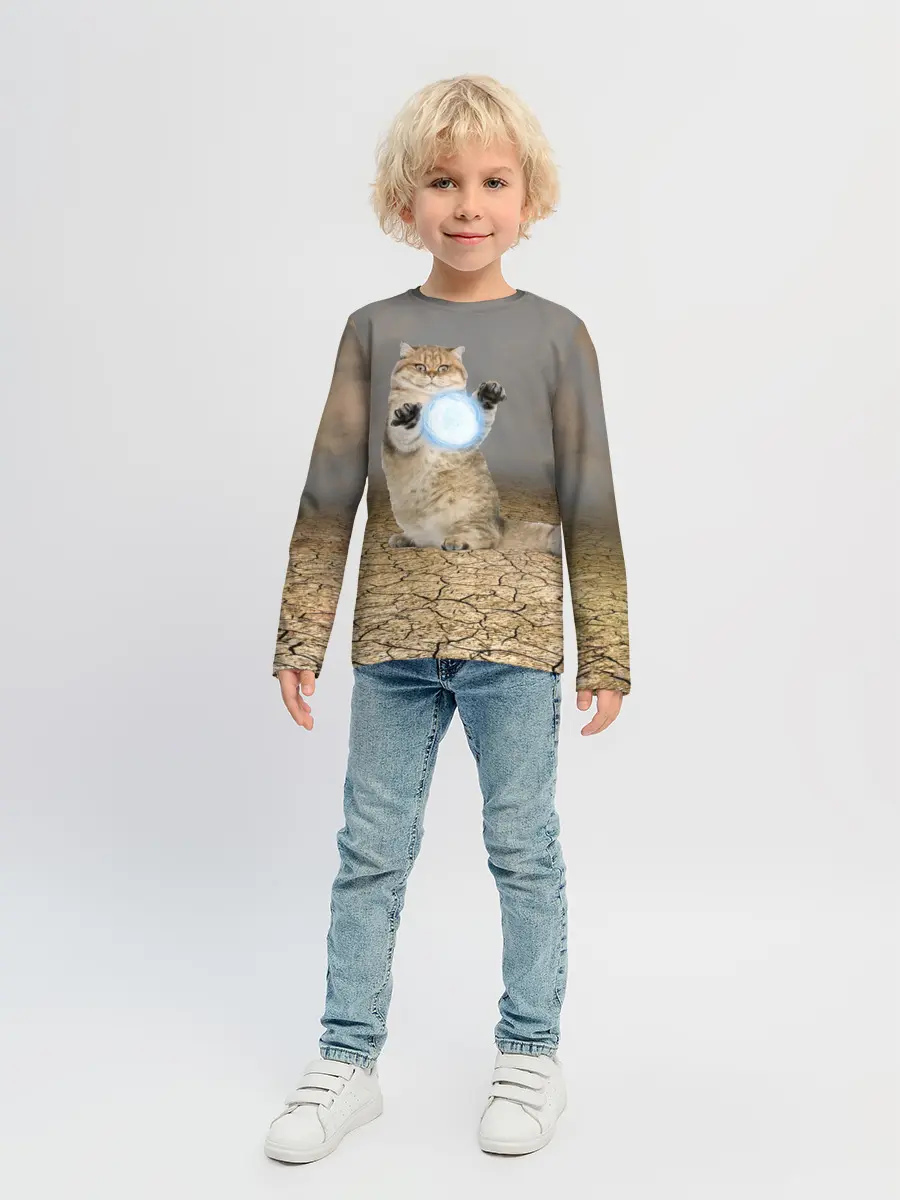 Детский лонгслив / Земляной кошак с расенганом