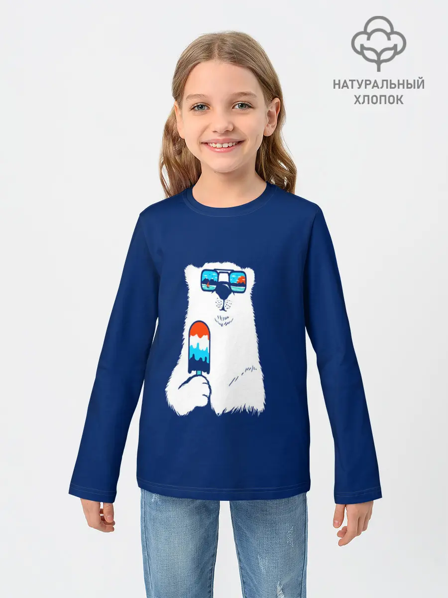 Детский лонгслив / Мишка
