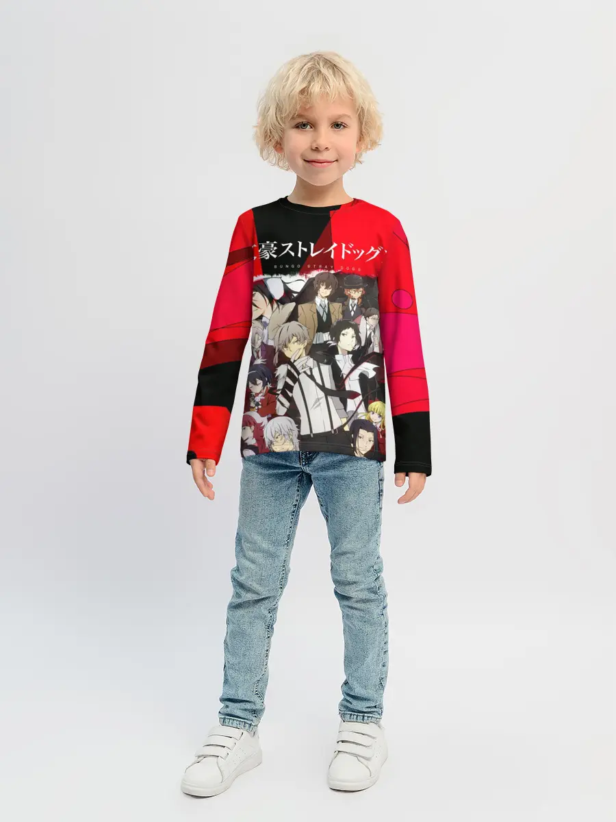 Детский лонгслив / Bungou Stray Dogs text