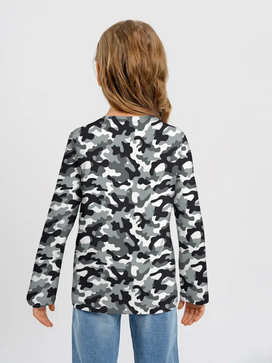 Детский лонгслив / Камуфляж