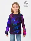 Детский лонгслив / NEON FRACTAL