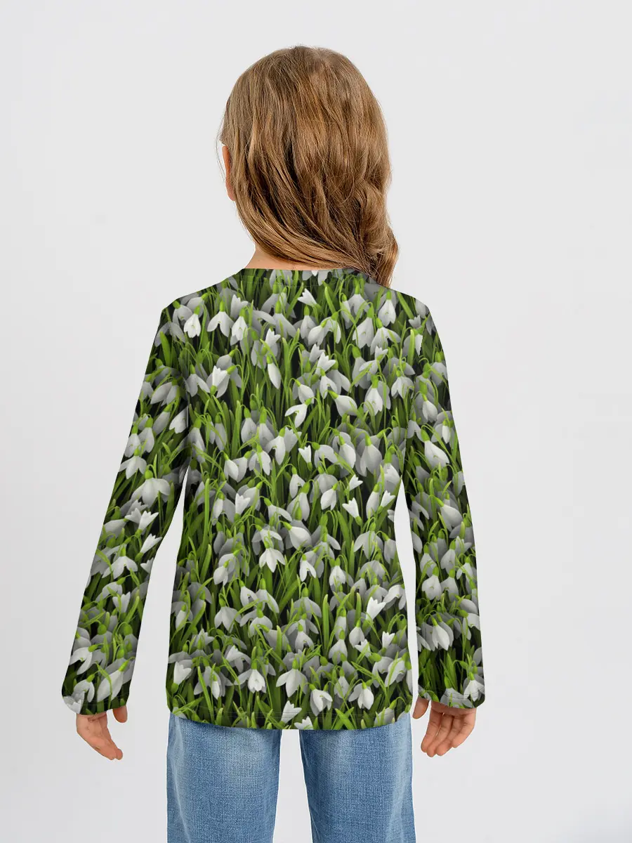 Детский лонгслив / Подснежники
