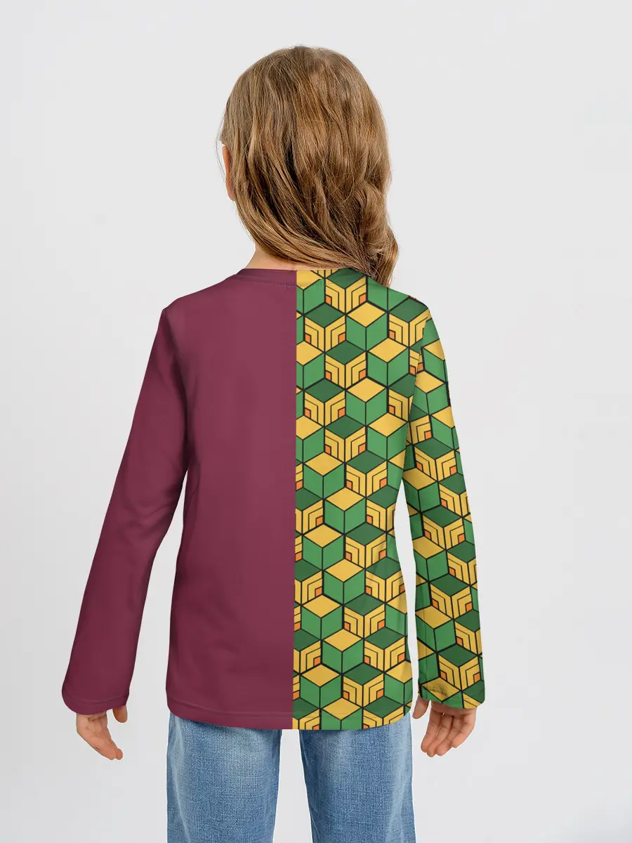 Детский лонгслив / ГИЮ ТОМИОКА / KIMETSU NO YAIBA