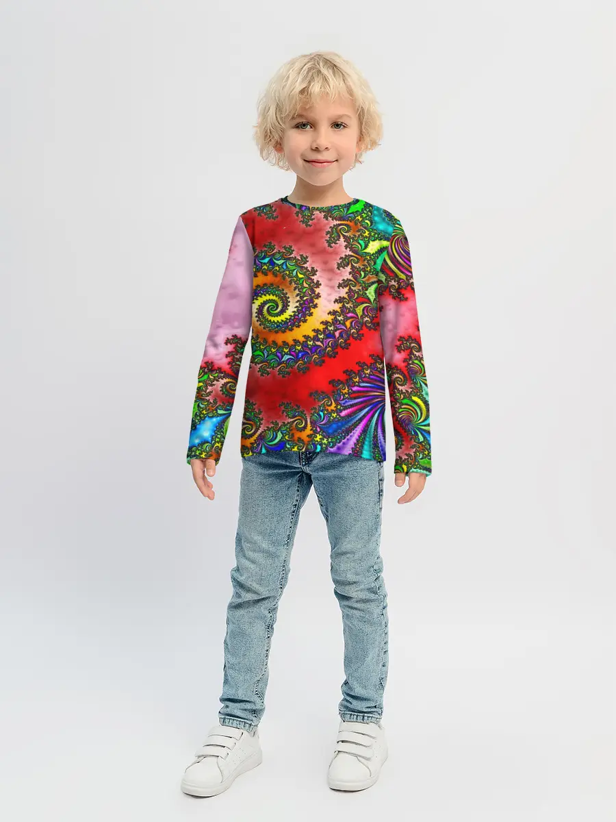 Детский лонгслив / ФРАКТАЛЬНЫЙ УЗОР
