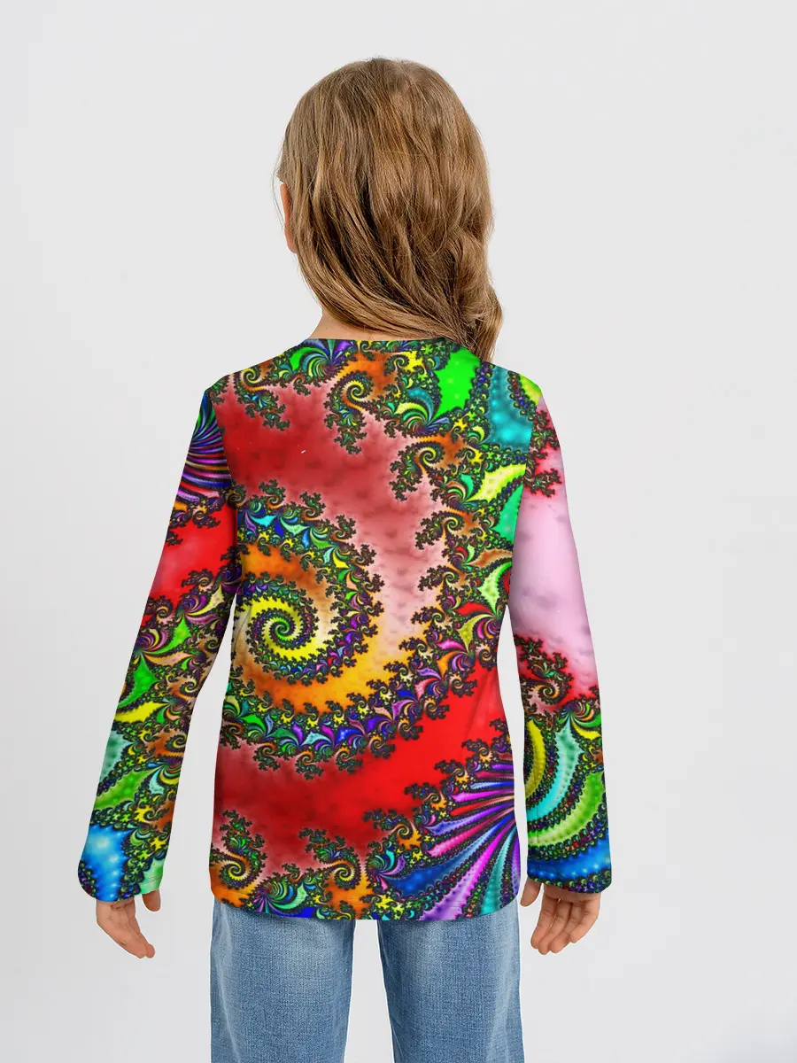 Детский лонгслив / ФРАКТАЛЬНЫЙ УЗОР