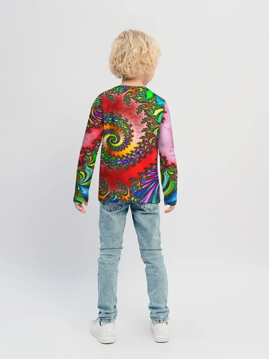 Детский лонгслив / ФРАКТАЛЬНЫЙ УЗОР