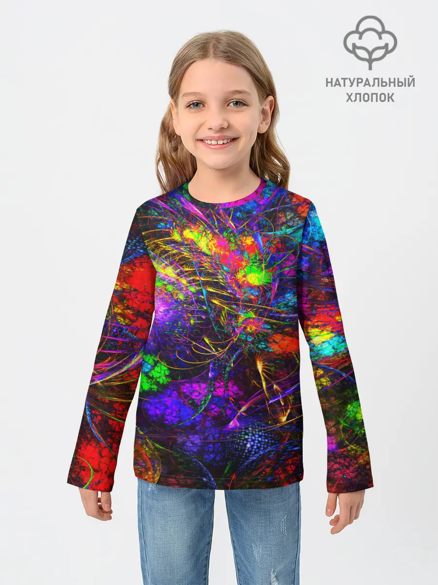 Детский лонгслив / НЕОНОВЫЕ КРАСКИ