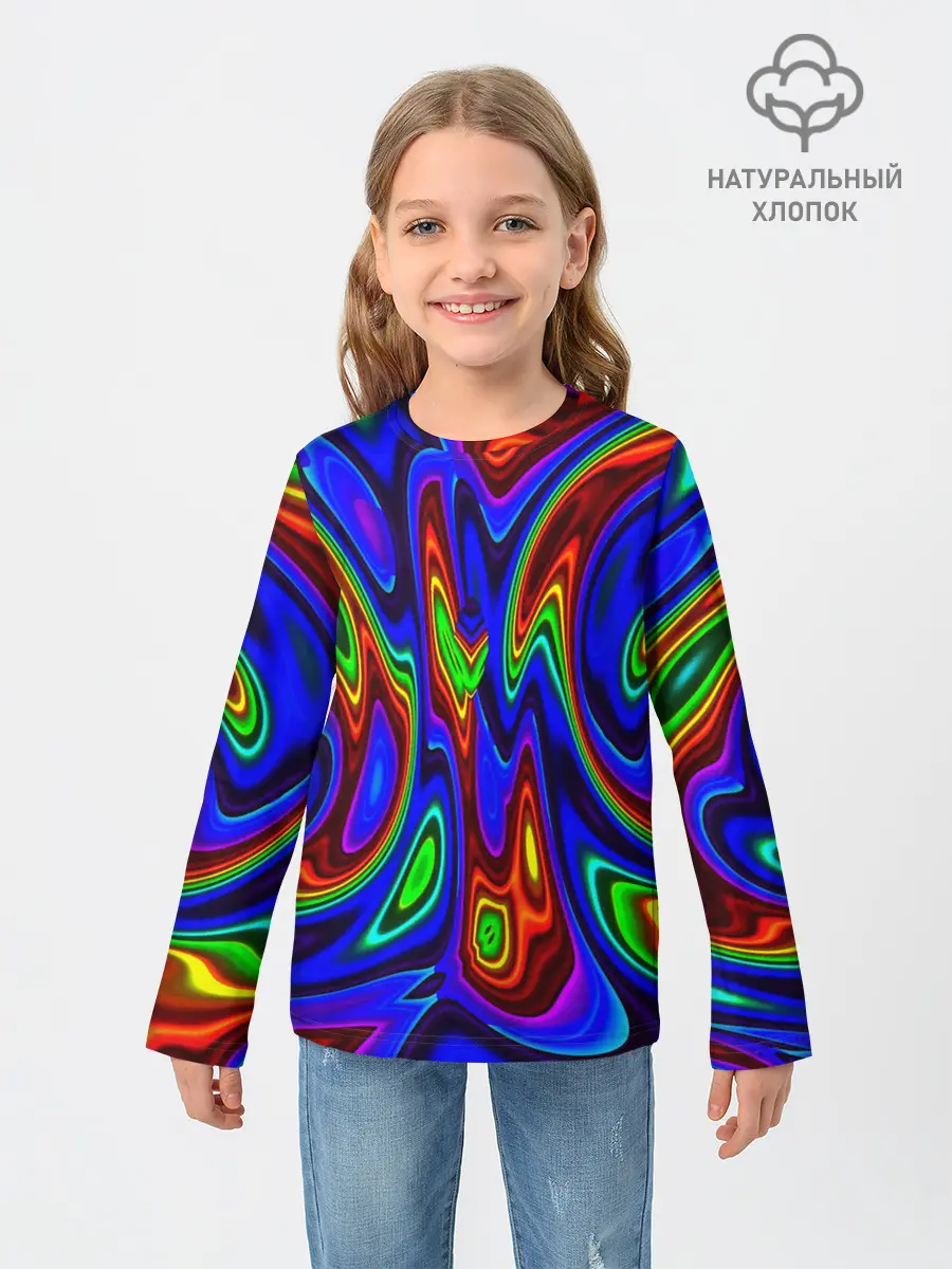 Детский лонгслив / НЕОНОВЫЕ КРАСКИ