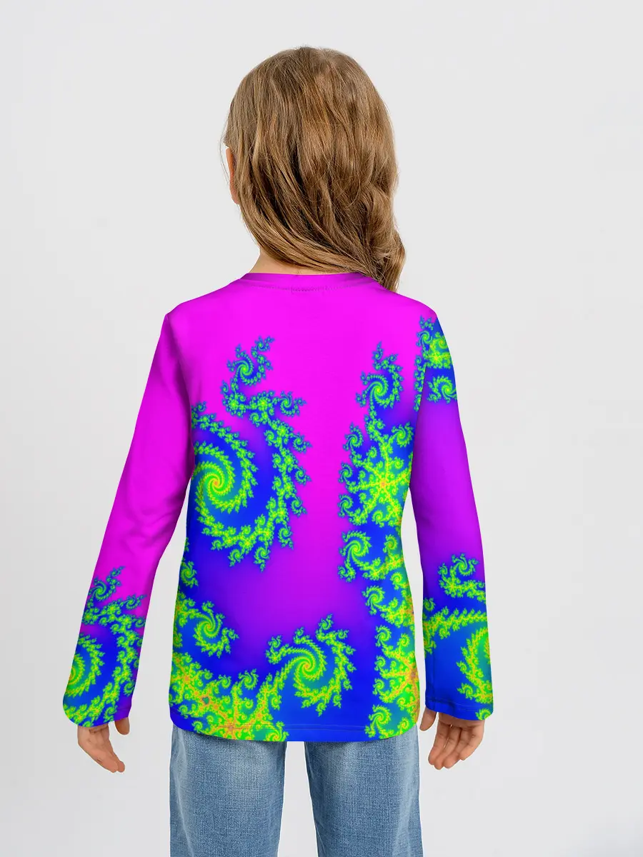 Детский лонгслив / КИСЛОТНЫЙ НЕОН