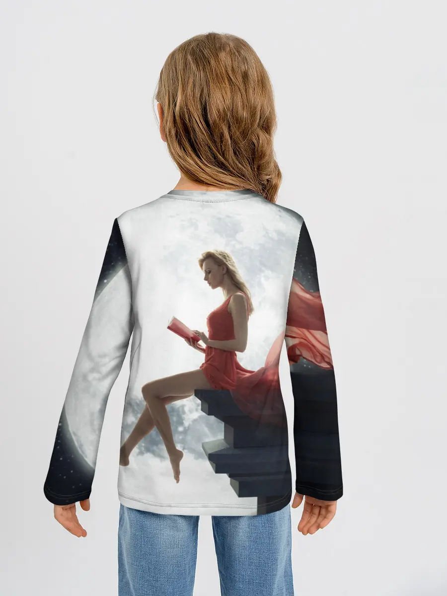 Детский лонгслив / На Луне