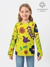 Детский лонгслив / Цветочный микс